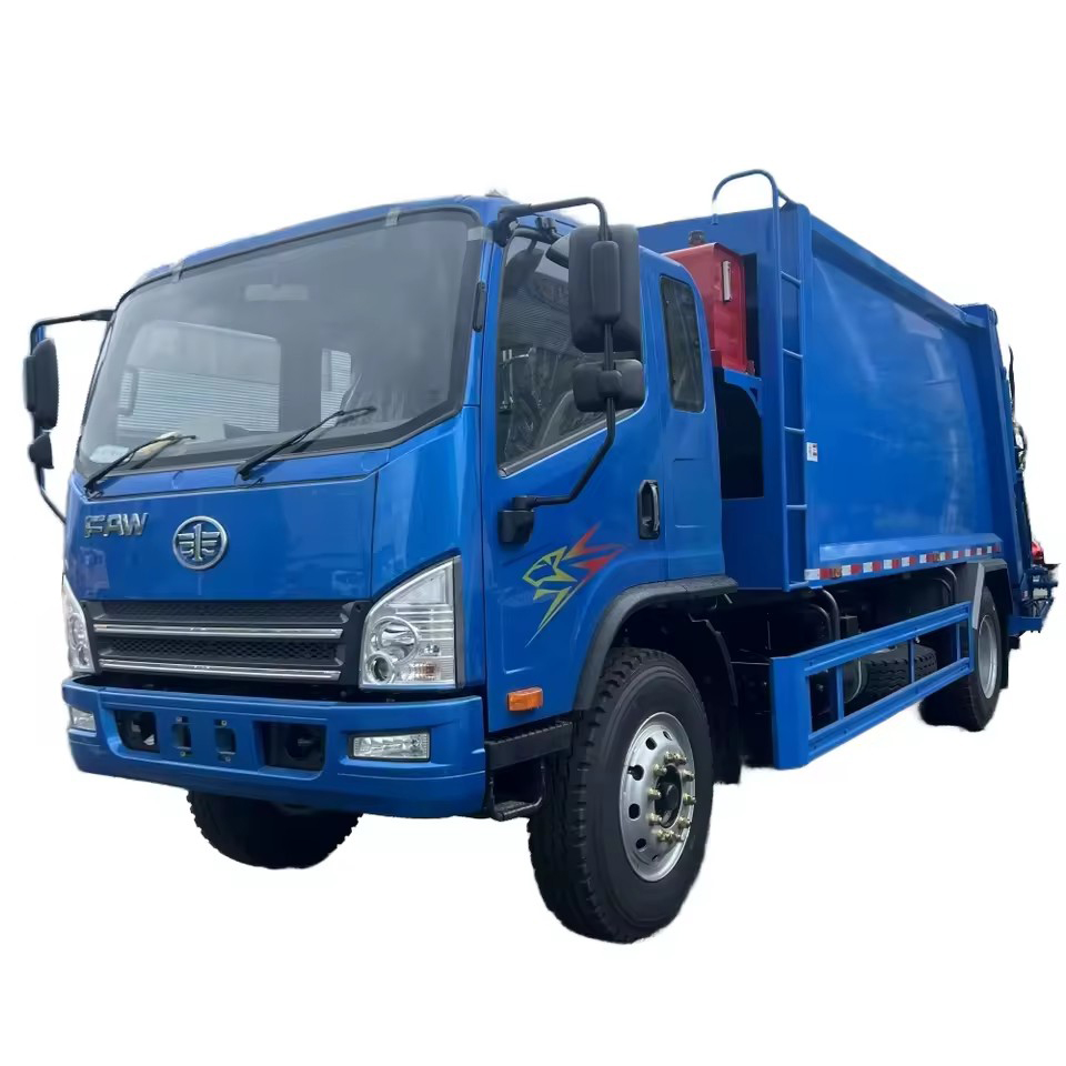 最畅销解放一汽压缩垃圾处理车4x2柴油EU5手动压实机9100kg
