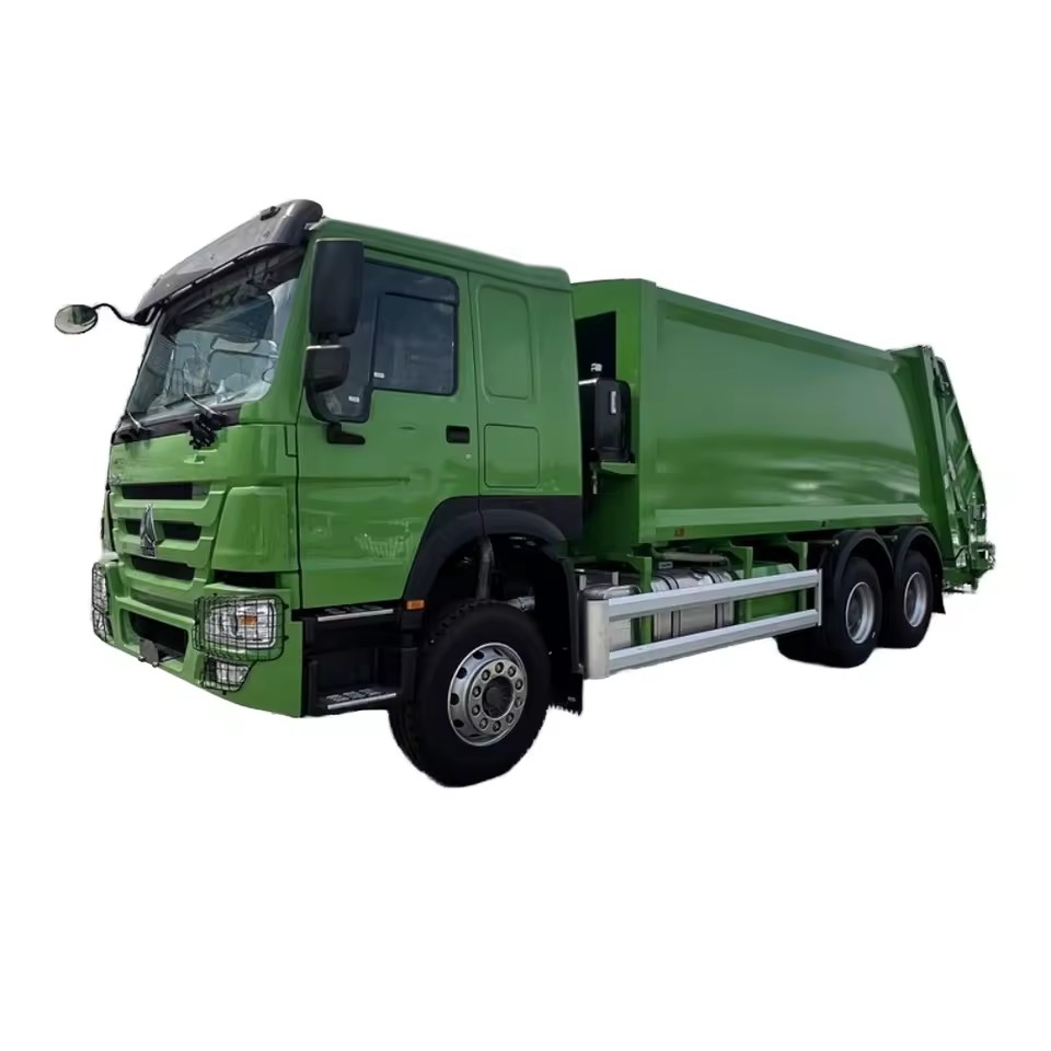 中国重汽Howo 20 CBM后装载压实垃圾车6x4手动柴油压缩垃圾车，包括