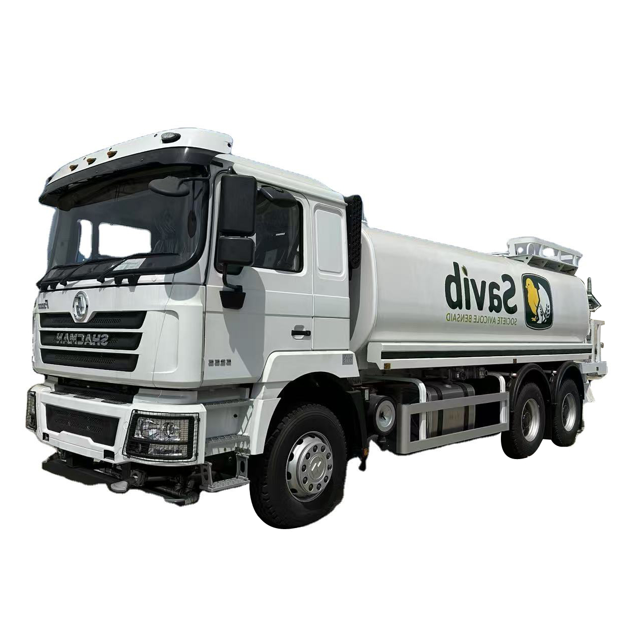 SHACMAN 15000-30000升25吨柴油水罐车，新型6x4驱动轮，适用于农场发动机和Pu