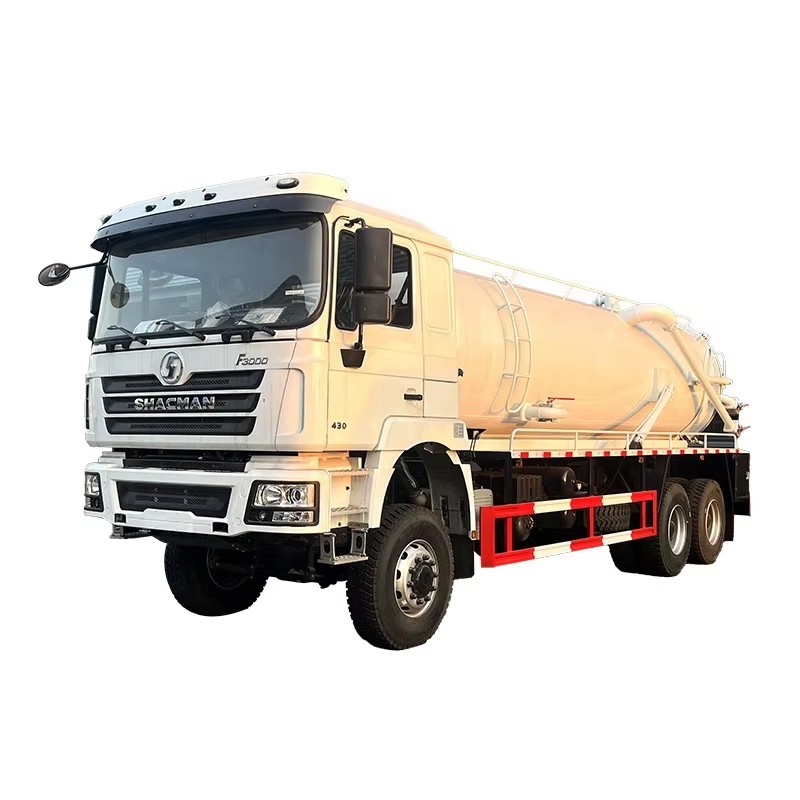 Shacman 6x4真空吸污车22000L化粪真空吸污清洗罐车