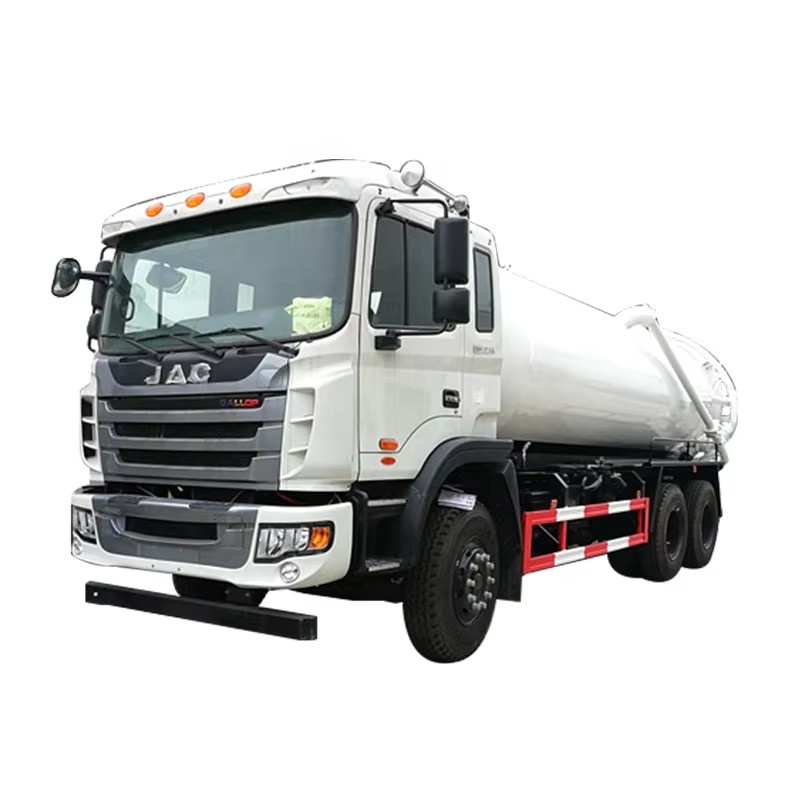 迪拜JAC 22000L吸污车6x4高压真空吸污罐车