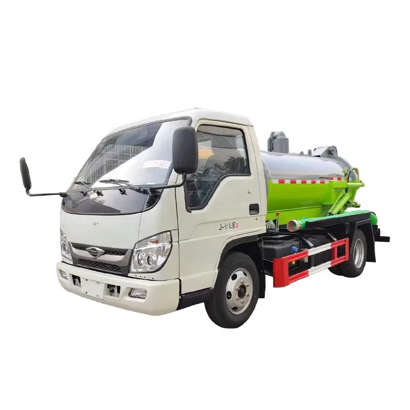 福田3000L吸污车4x2真空吸化粪清洗罐车