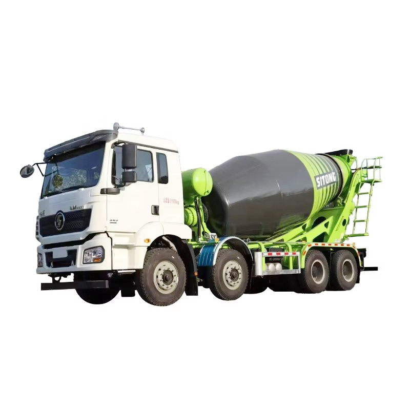 Shacman M3000 8x4混凝土搅拌车8CBM散装水泥罐车配混凝土搅拌机