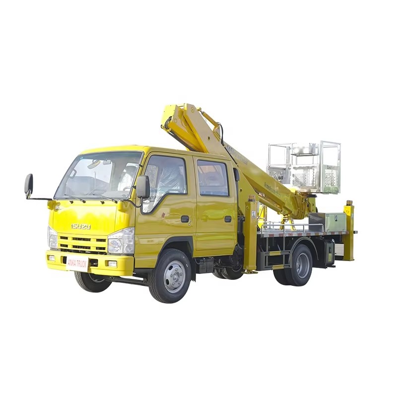 I铃木ELF双排驾驶室高空作业斗车14M 20M液压高空作业平台车