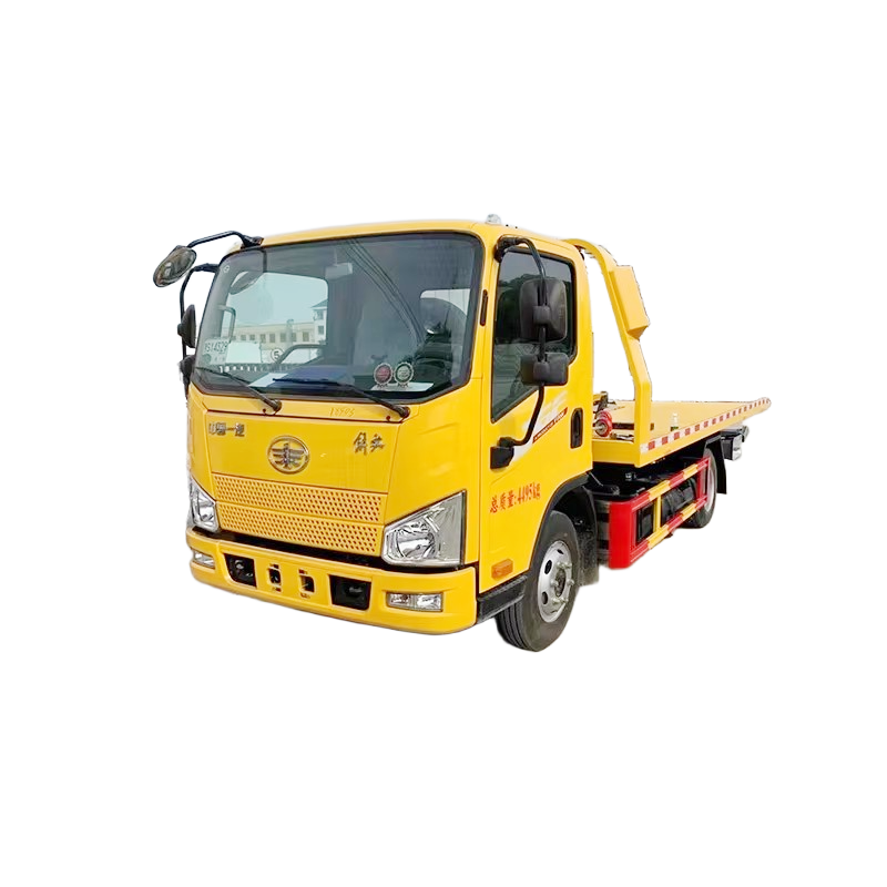 一汽4x2平板救援拖车小型道路救援车