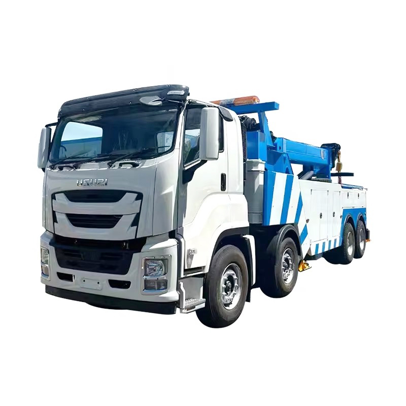 1SUZU GIGA 8x4旋翼破碎机拖车40吨应急救援救援救援车
