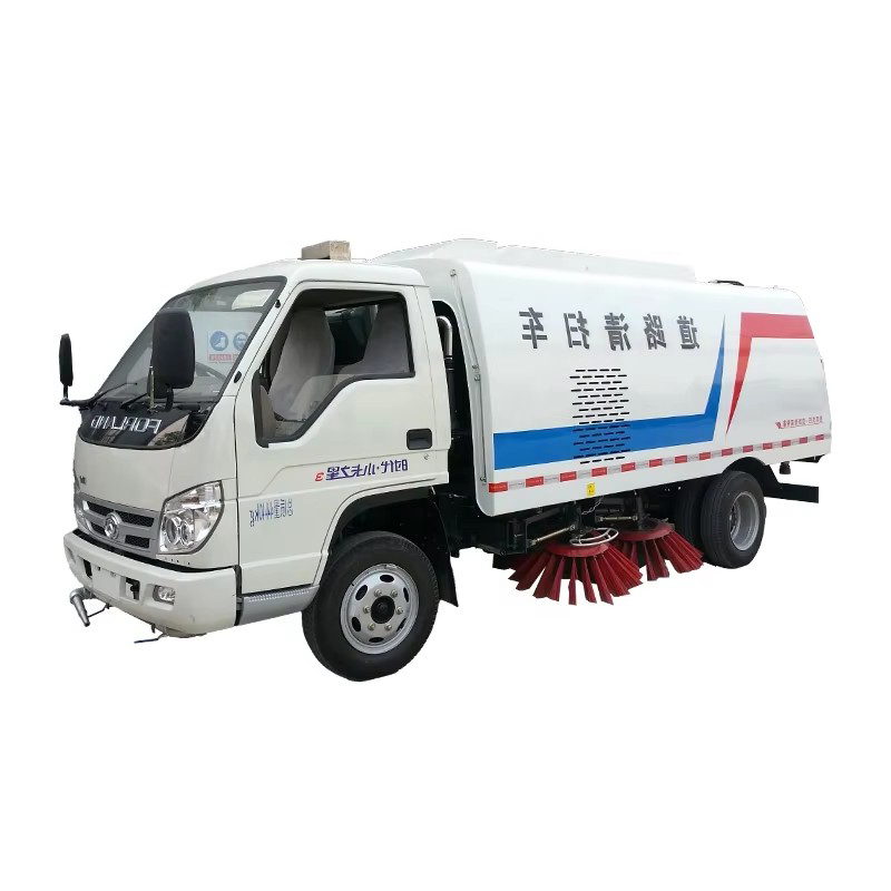 福田3000L小型真空道路清扫车高压城市街道清扫车