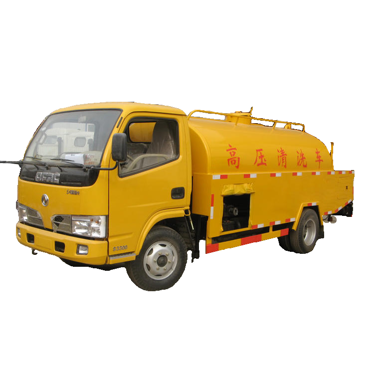 新型DFAC 5cbm/5000L高压街道污水管道疏浚清洗车