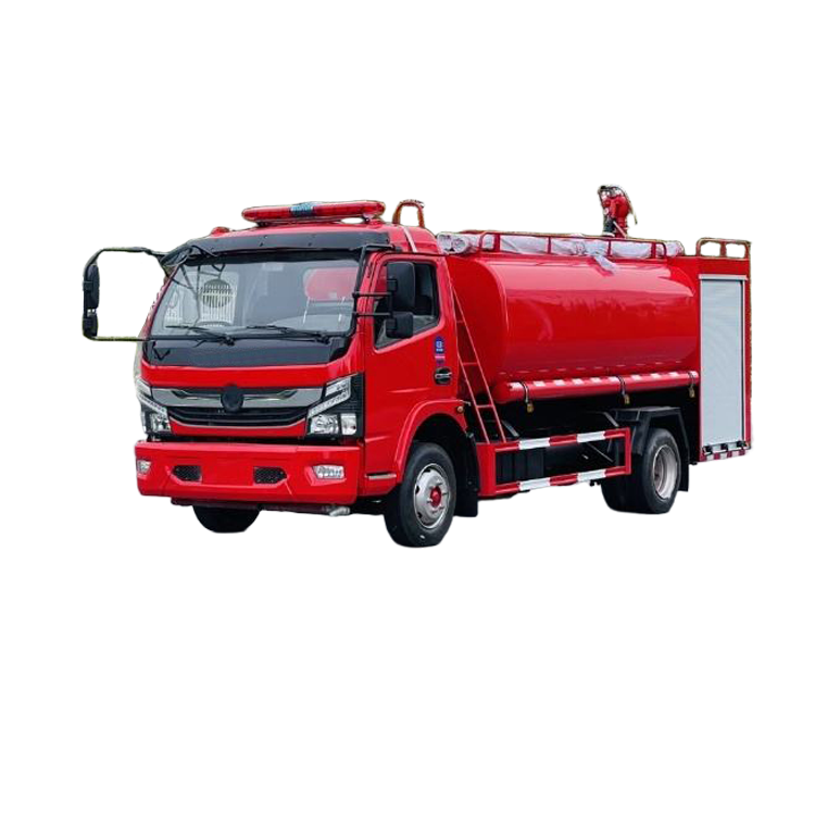 出口型8米前喷后卸消防水罐车