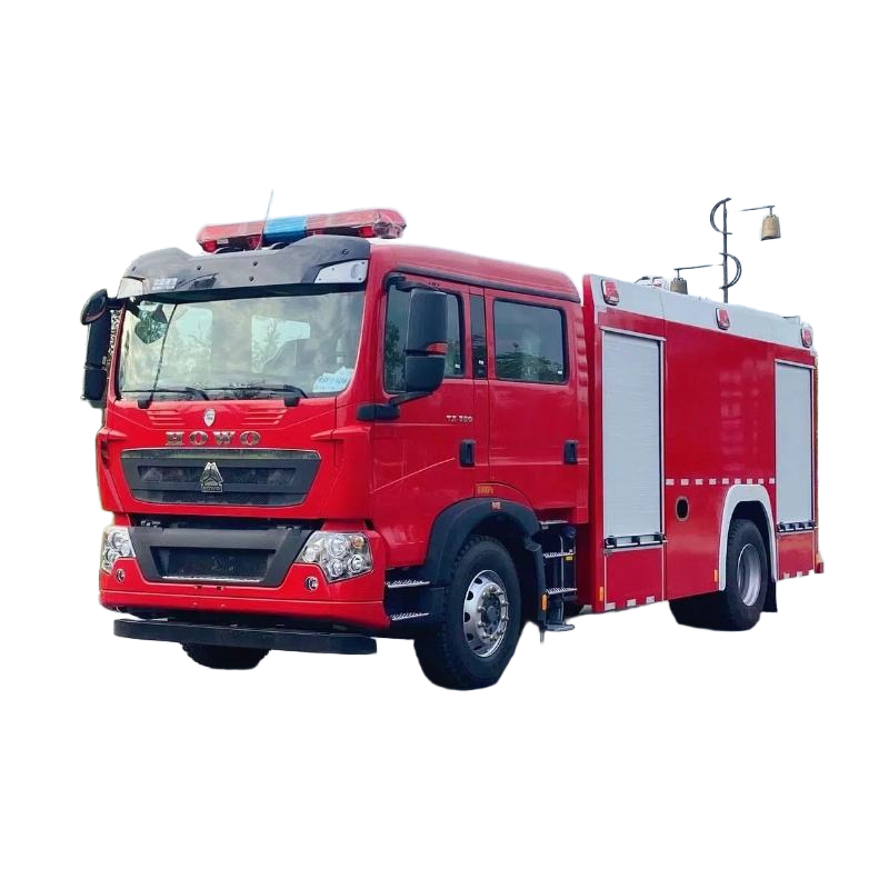 重卡HOWO 4x2水箱消防车泡沫消防车8000L水箱