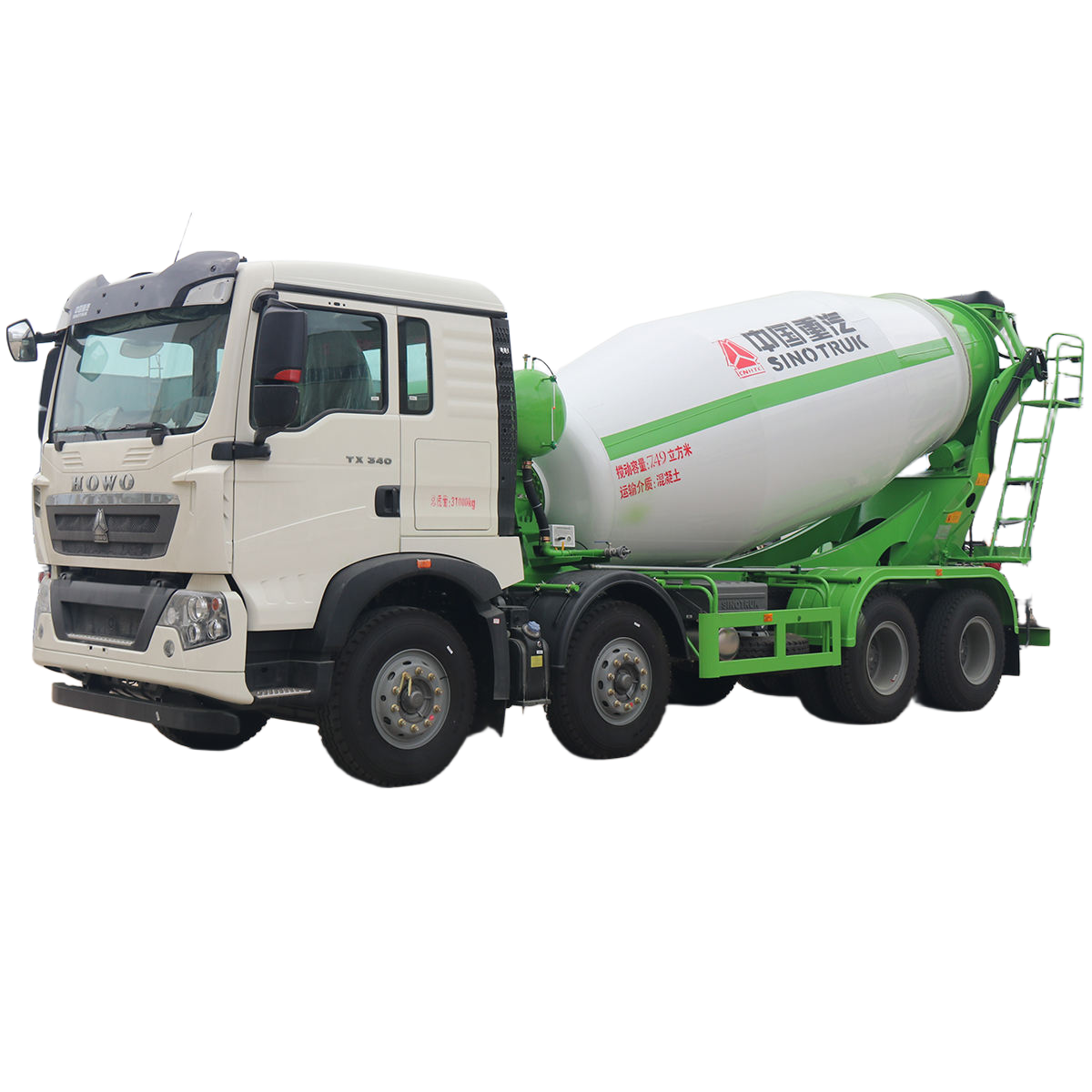 HOWO TX 8x4 12m&sup3;混凝土搅拌车建筑搅拌车混凝土搅拌车销售混凝土搅拌车