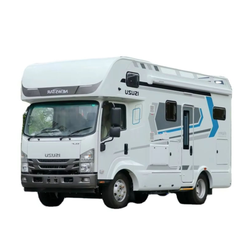 五十铃700P新款露营车，配备5.2升柴油发动机轻型内饰，适合登山和穿越