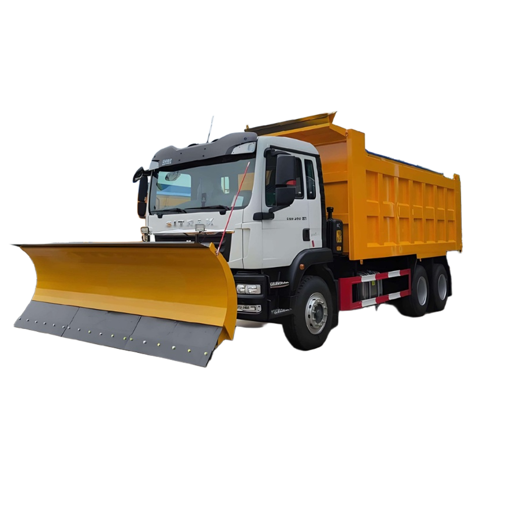 后双桥3.5米内置雪地道路除雪车除雪装置