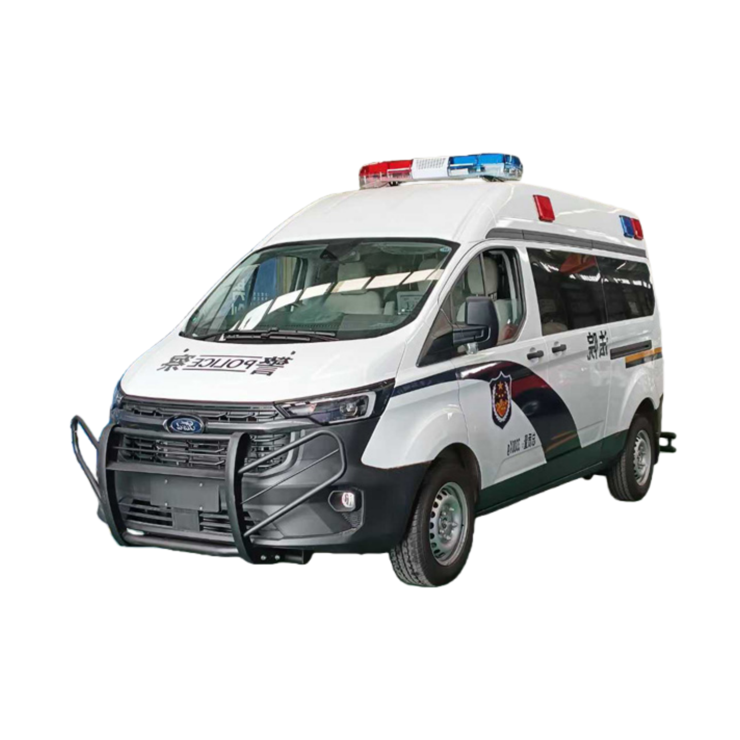 福特T6囚犯运输车防逃逸安全囚车，带闭路电视和约束系统