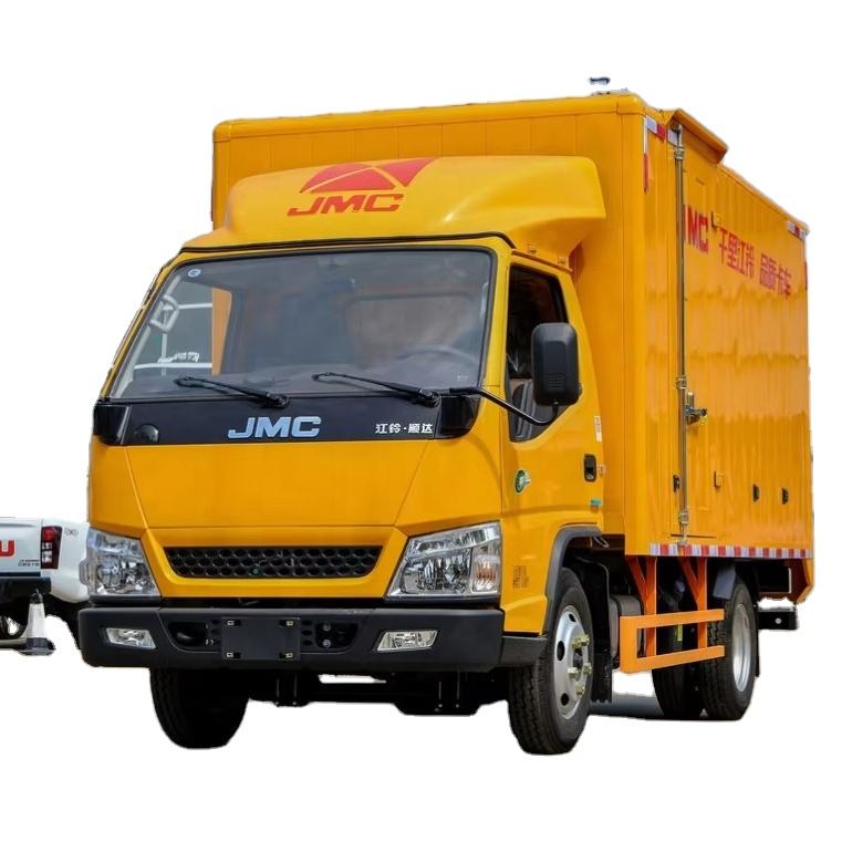 新款4x2 JMC厢式货车3-5吨柴油箱式卡车左转向轻型卡车待售