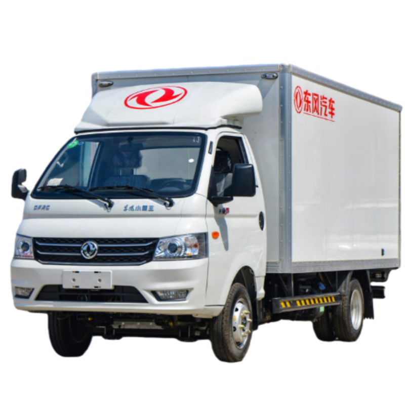 东风4X2柴油箱式卡车新欧3排放标准，装载2-3吨货物工厂定制