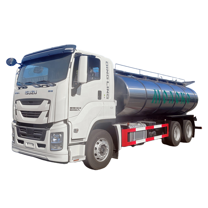 全新1SUZU FVR 6X4 20000L 304不锈钢鲜奶啤酒果汁罐车