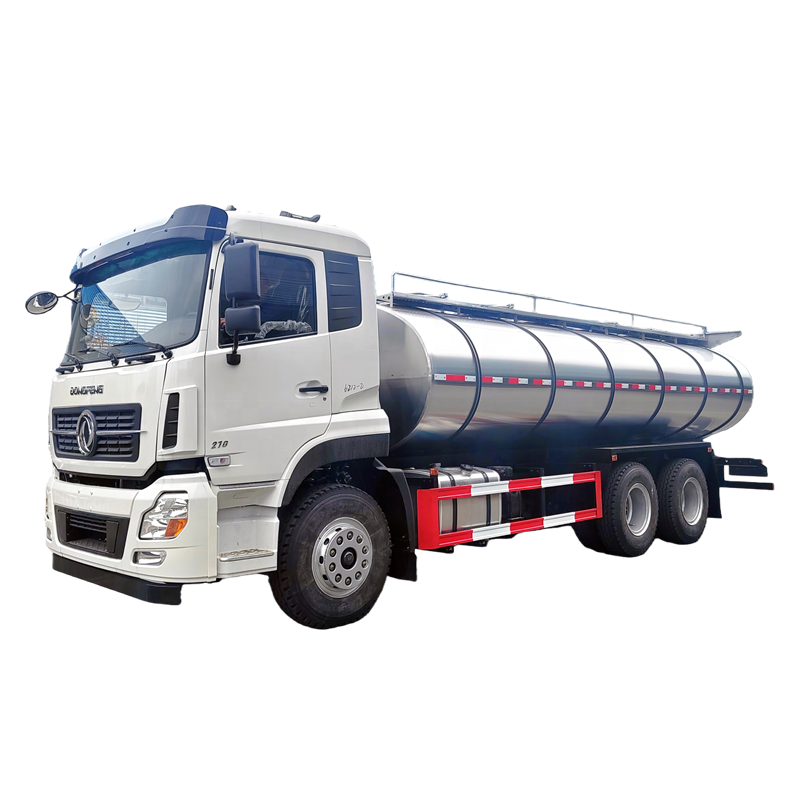 全新东风6X4牛奶车16立方米304不锈钢鲜奶运输车