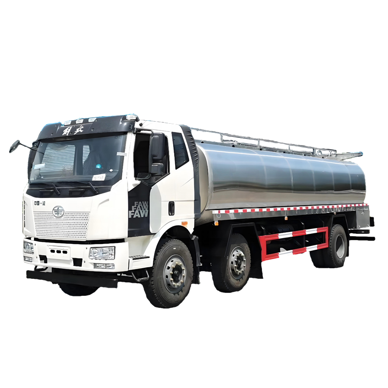 工厂销售一汽6X2牛奶车18m&sup3;散装鲜奶运输罐车18000L牛奶罐车
