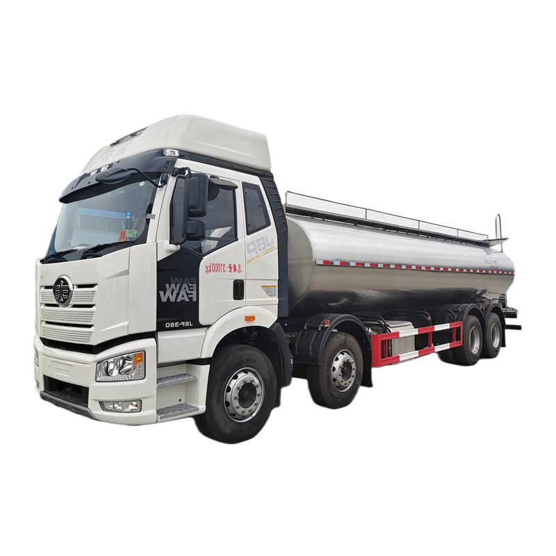全新一汽8X4牛奶车22m&sup3;不锈钢牛奶罐车22000L牛奶罐车价格