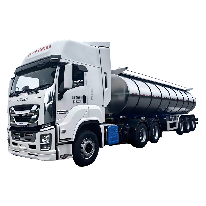 全新30m&sup3;三轴牛奶运输半挂车304食品级不锈钢牛奶罐车