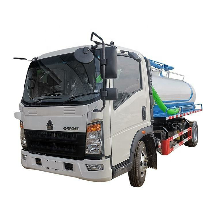 中国HOWO 5 Cbm化粪池污泥处理粪车4X2真空吸污车待售