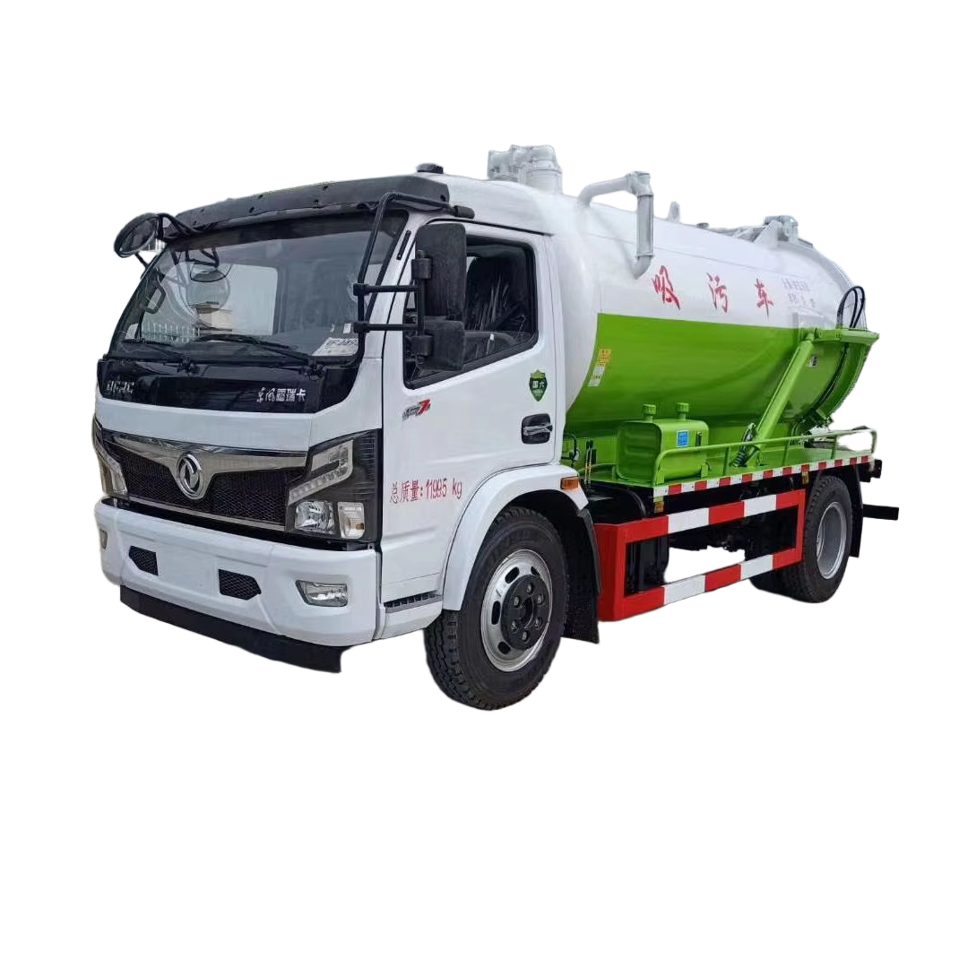 手动变速器4x2驱动型高效城市环保污水真空罐车