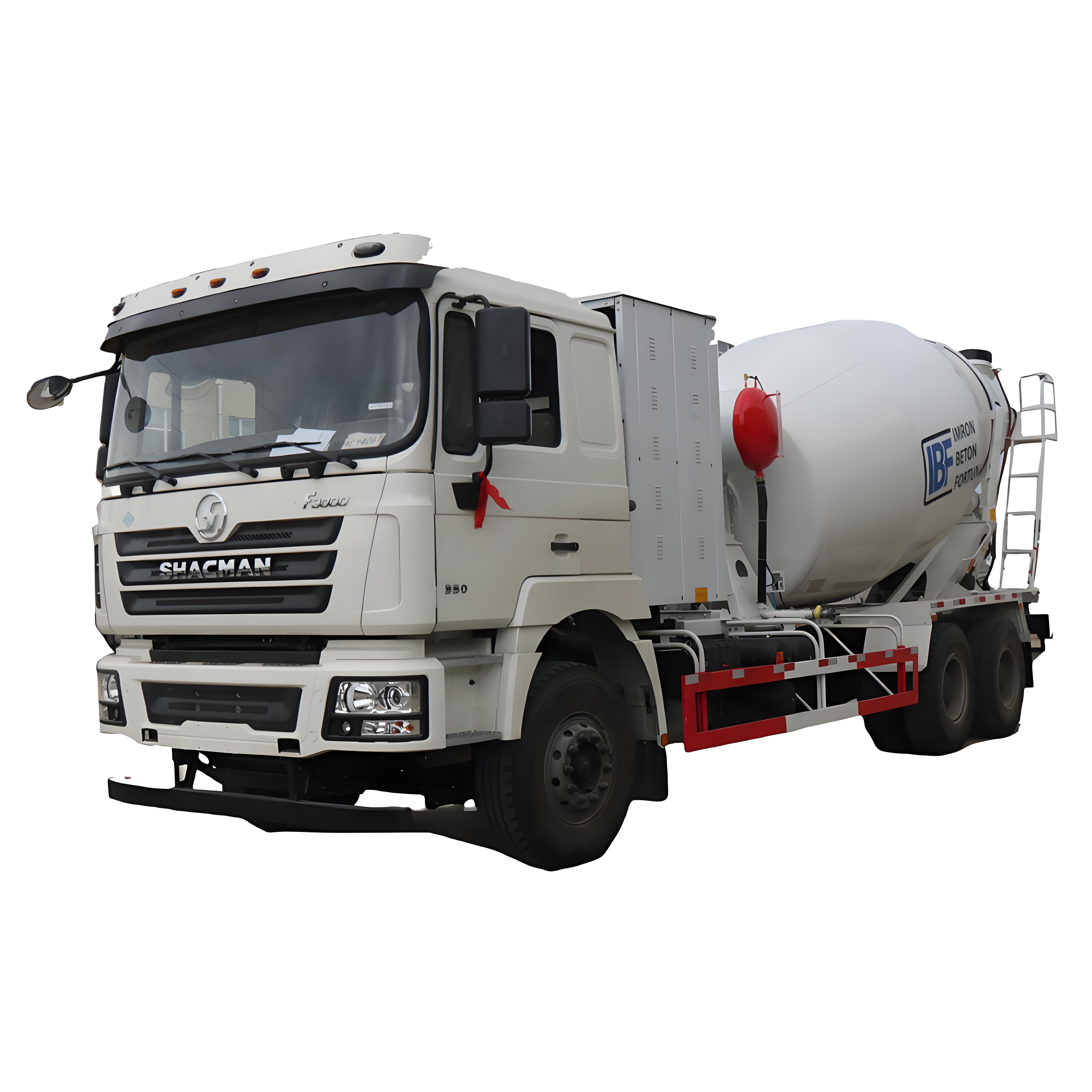 SHACMAN CNG水泥搅拌车8cbm 10 12立方米移动式水泥搅拌车柴油机混凝土搅拌车